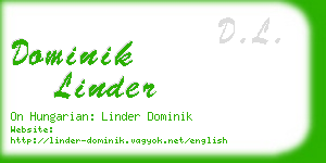 dominik linder business card